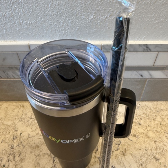 New Black Hand travel mug -eBay Open 2024 -reusable insulated tumbler - Picture 8 of 8